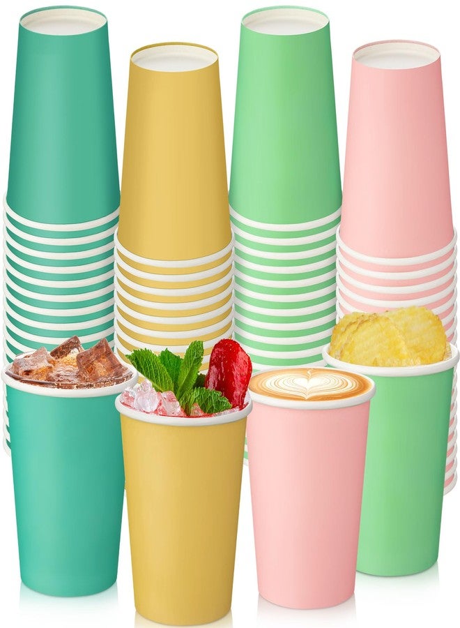 Zhehao 60 Pcs Spring Pink Sage Green Disposable Cups 8 oz Pastel Coffee Paper Cups for Wedding Baby Shower Birthday Party Supplies Xmas Holiday Table Decorations - Image 1